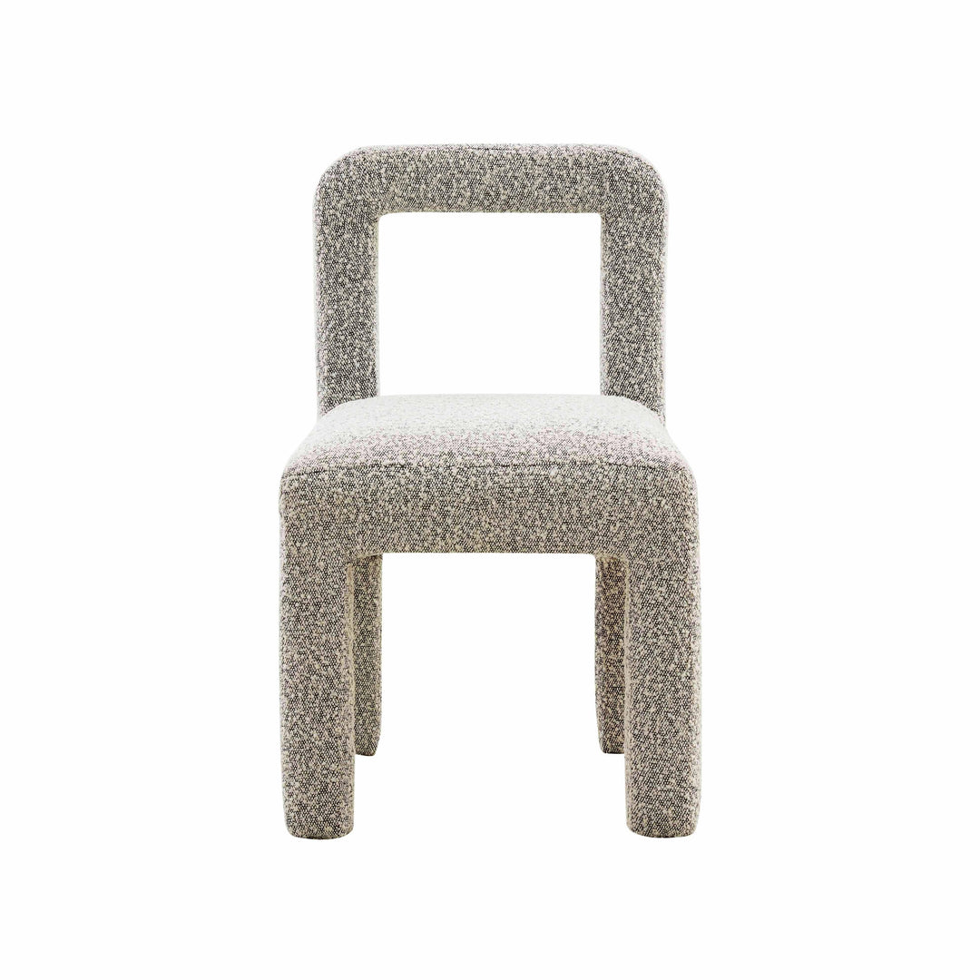 Hazel Grey Boucle Dining Chair