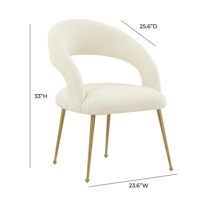 Rocco Cream Boucle Dining Chair