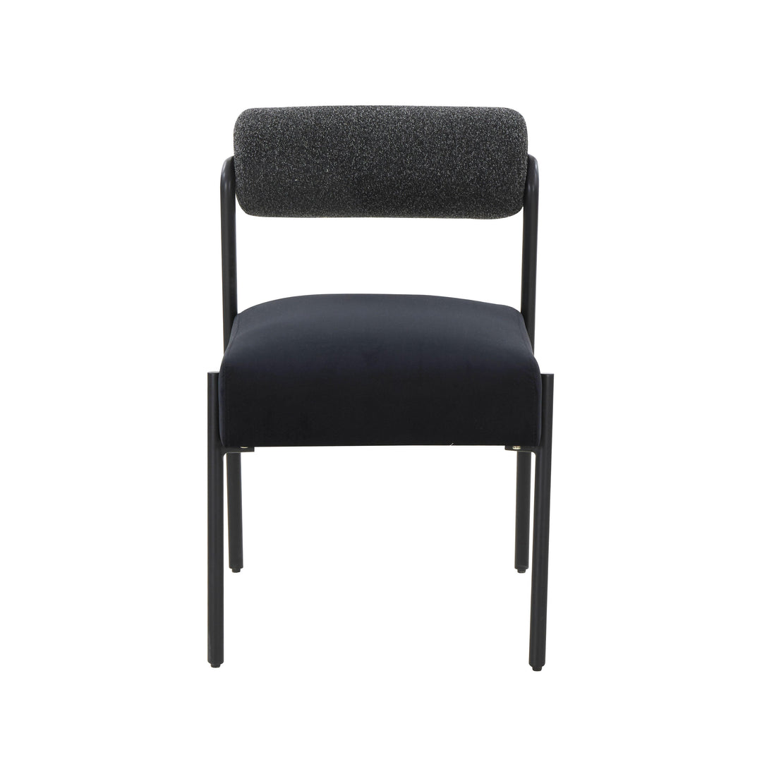 Jolene Black Velvet Dining Chair - Set of 2