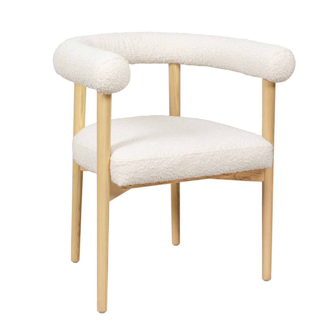 Spara Cream Boucle Dining Chair