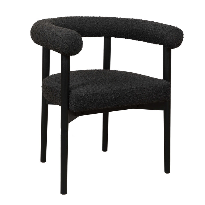 Spara Black Boucle Dining Chair