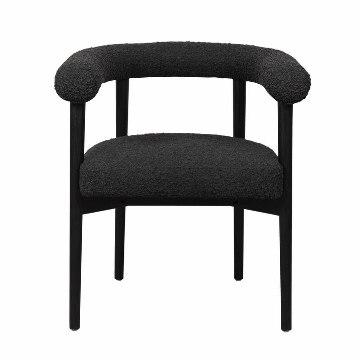 Spara Black Boucle Dining Chair