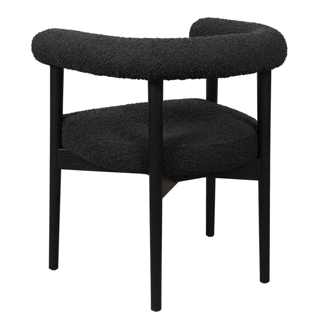 Spara Black Boucle Dining Chair