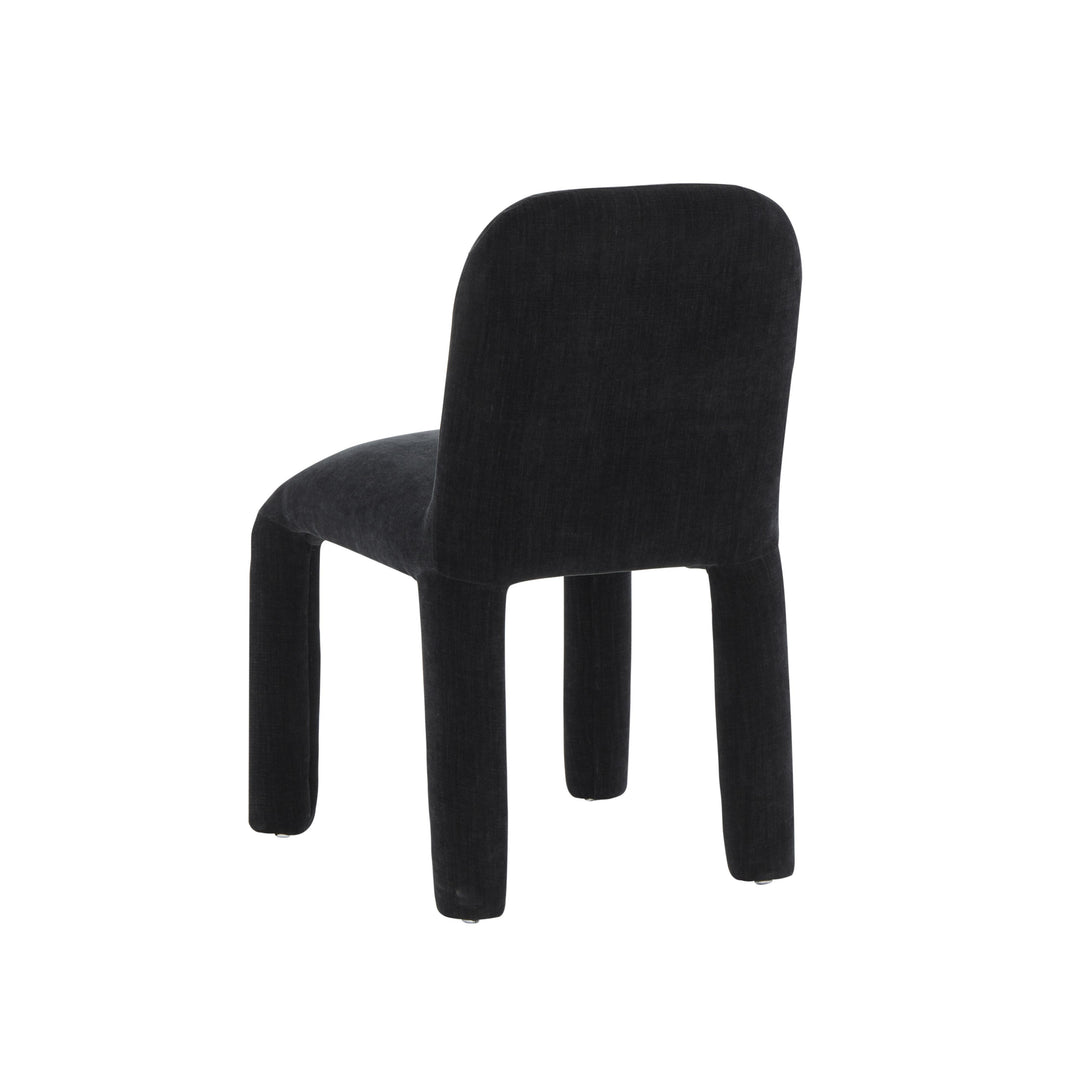 Georgia Midnight Black Chenille Dining Chair