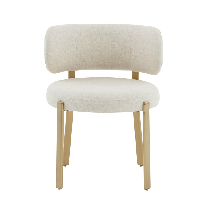 Margaret Cream Performance Linen Dining Chair