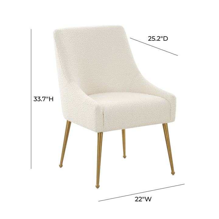 Beatrix Cream Performance Boucle Side Chair