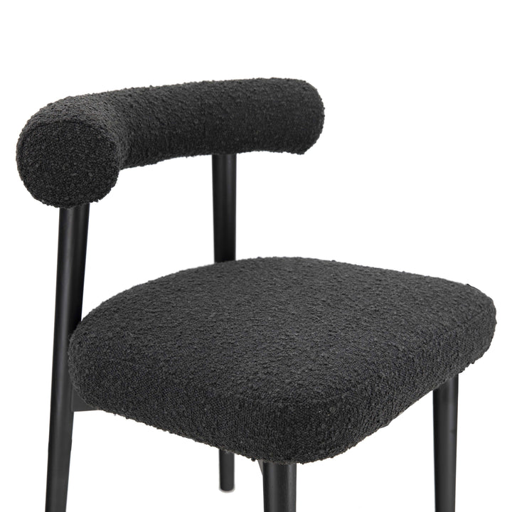 Spara Black Boucle Side Chair