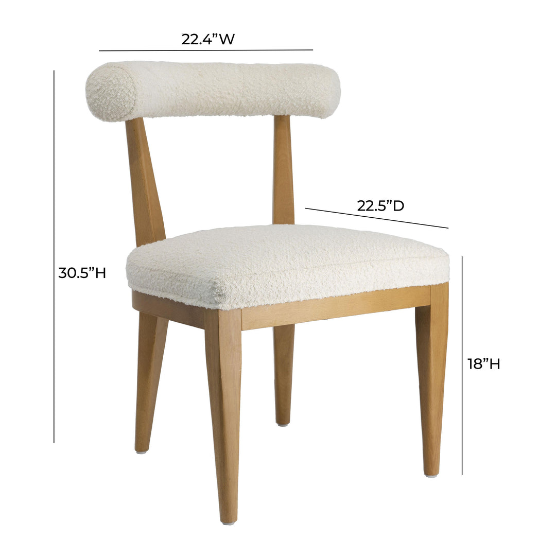 Palla Cream Boucle Dining Chair