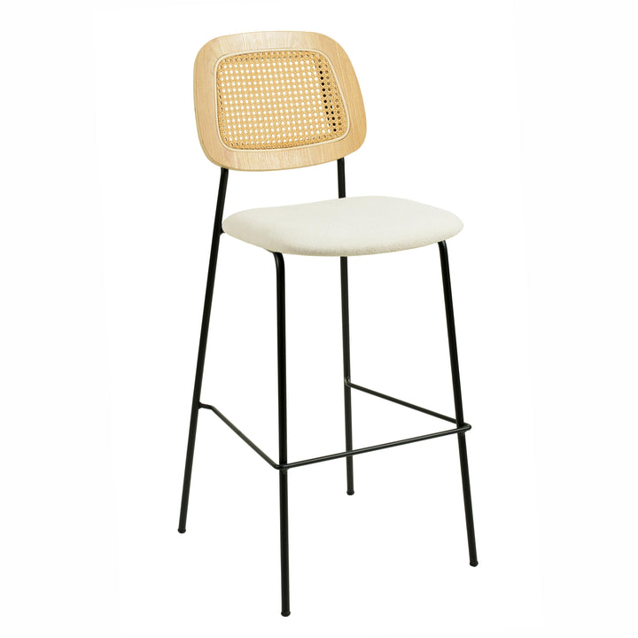 Anais Natural Rattan Counter Stool - Set of 2