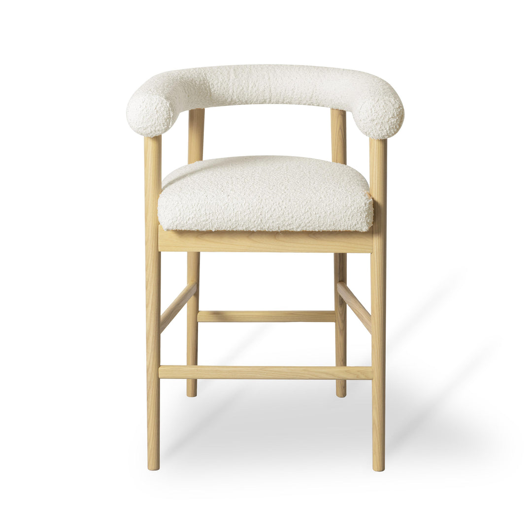 Spara Cream Boucle Counter Stool