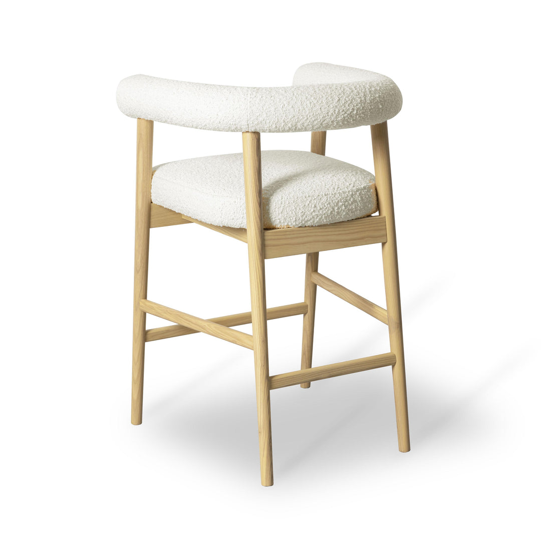 Spara Cream Boucle Counter Stool