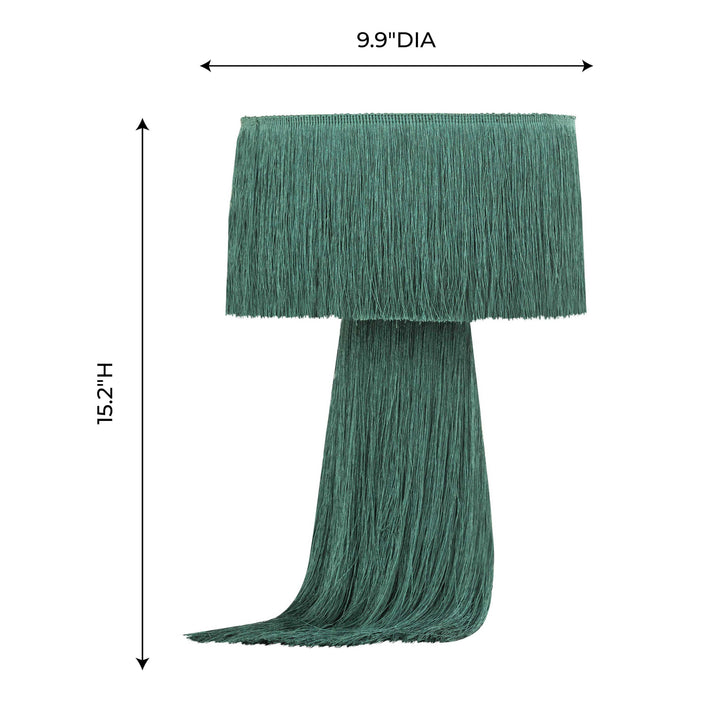 Atolla Emerald Tassel Table Lamp