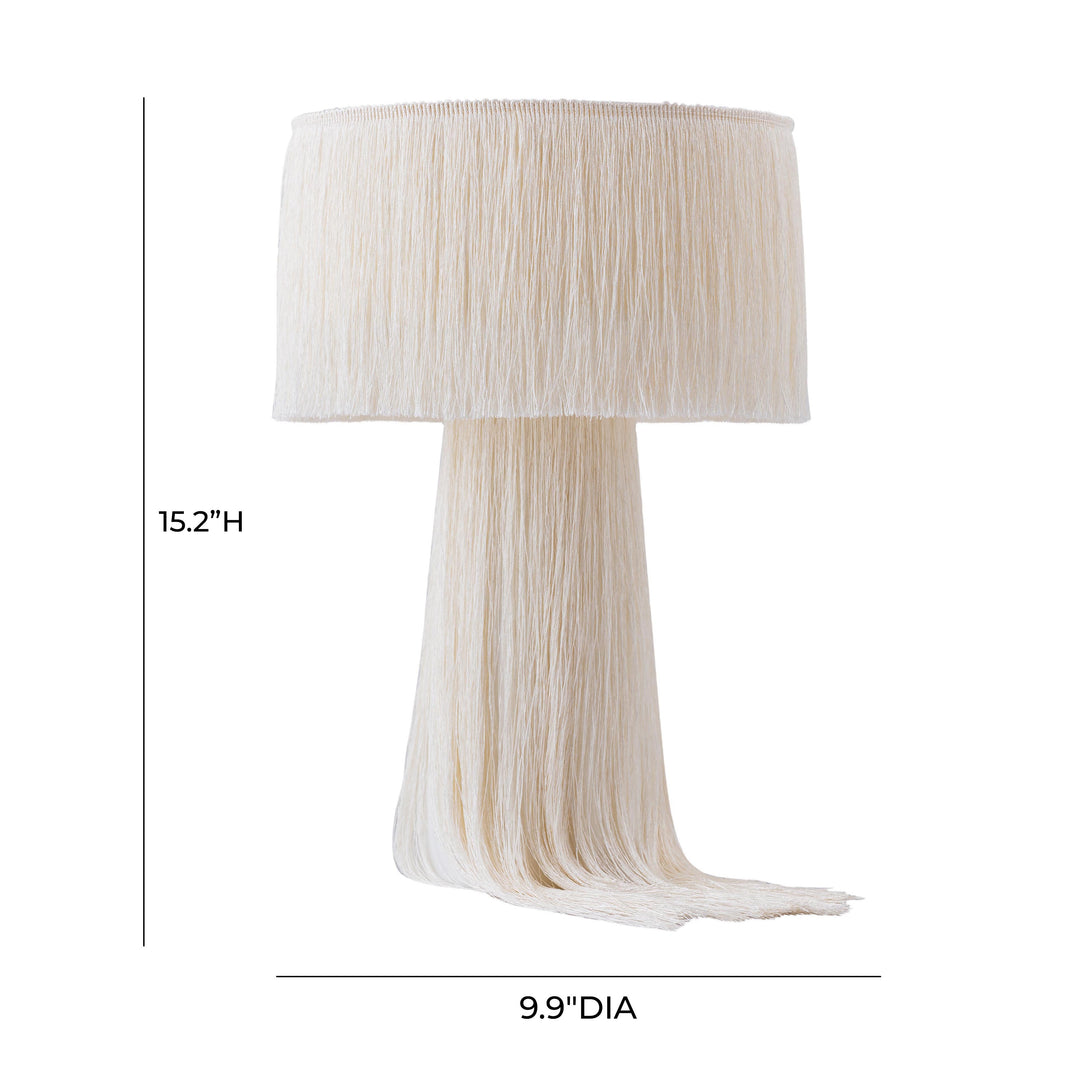 Atolla Cream Tassel Table Lamp