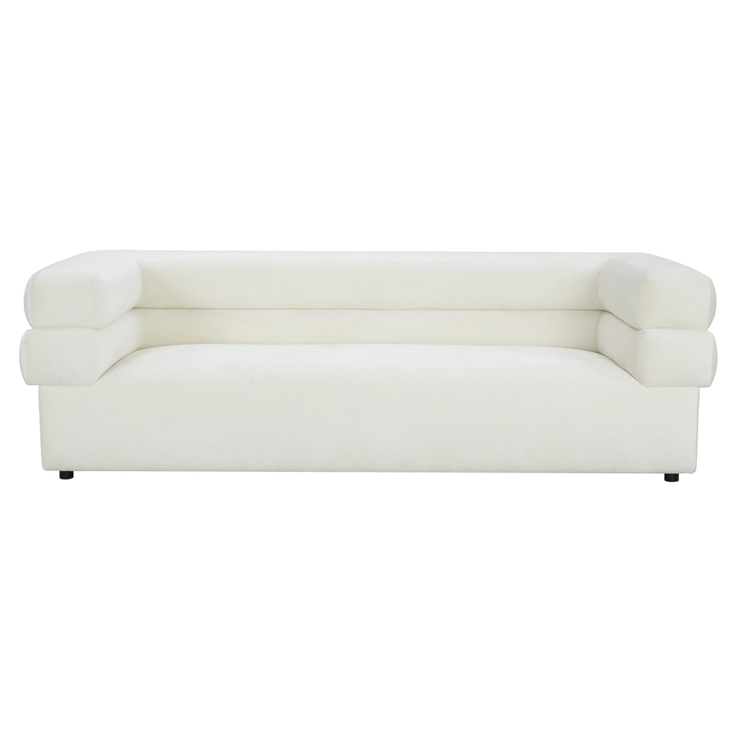 Elsa Cream Velvet Sofa