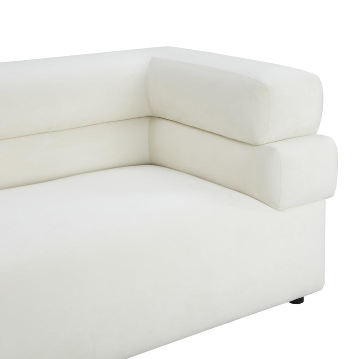 Elsa Cream Velvet Sofa