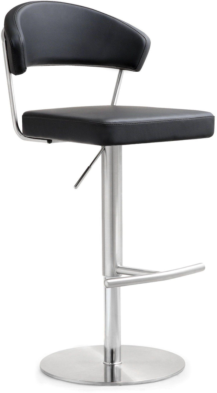 Cosmo Black Stainless Steel Barstool