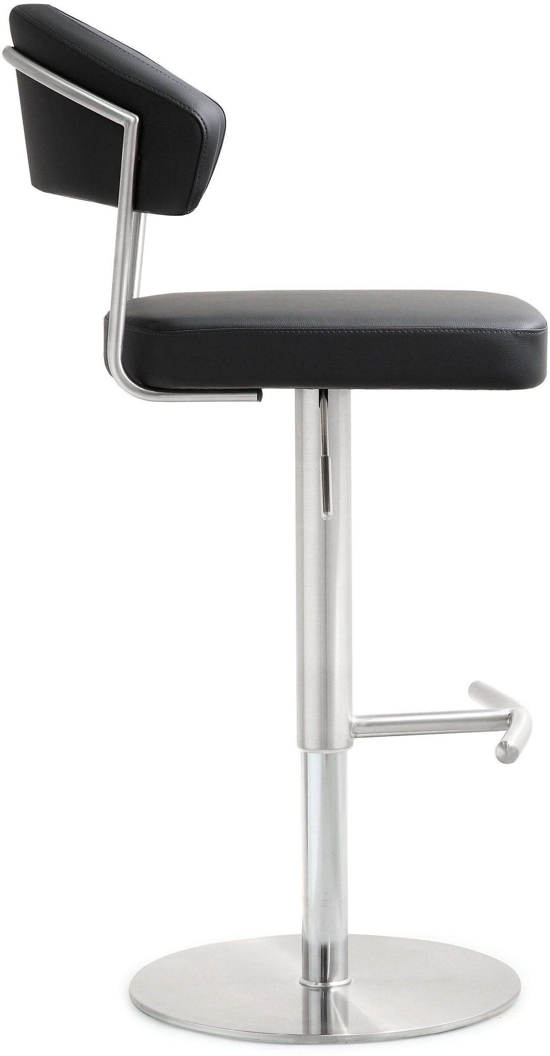 Cosmo Black Stainless Steel Barstool