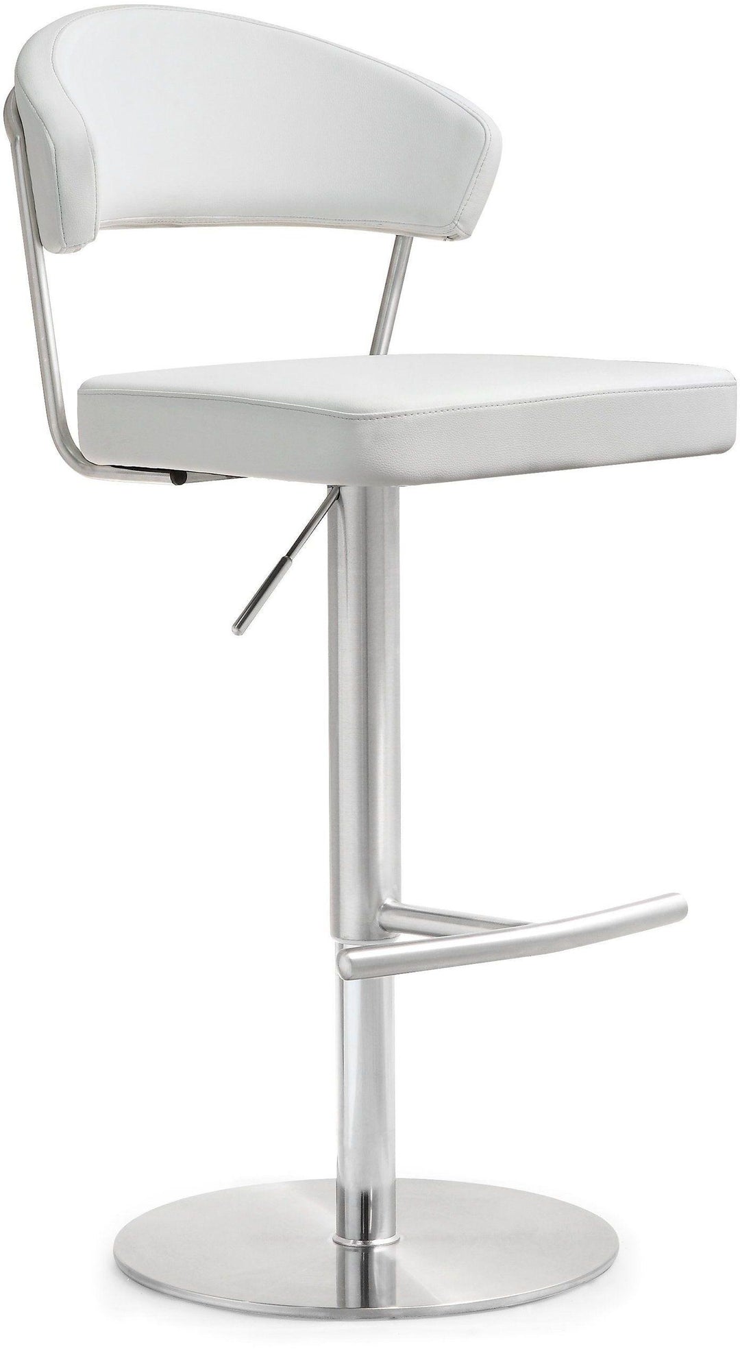 Cosmo White Stainless Steel Barstool