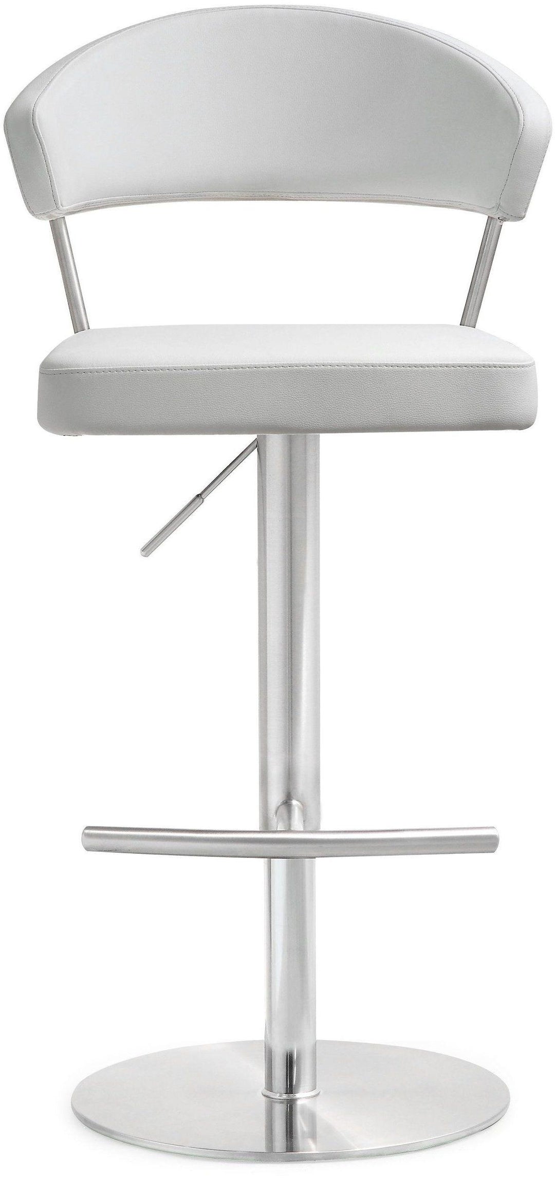 Cosmo White Stainless Steel Barstool