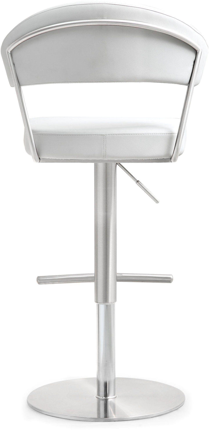 Cosmo White Stainless Steel Barstool