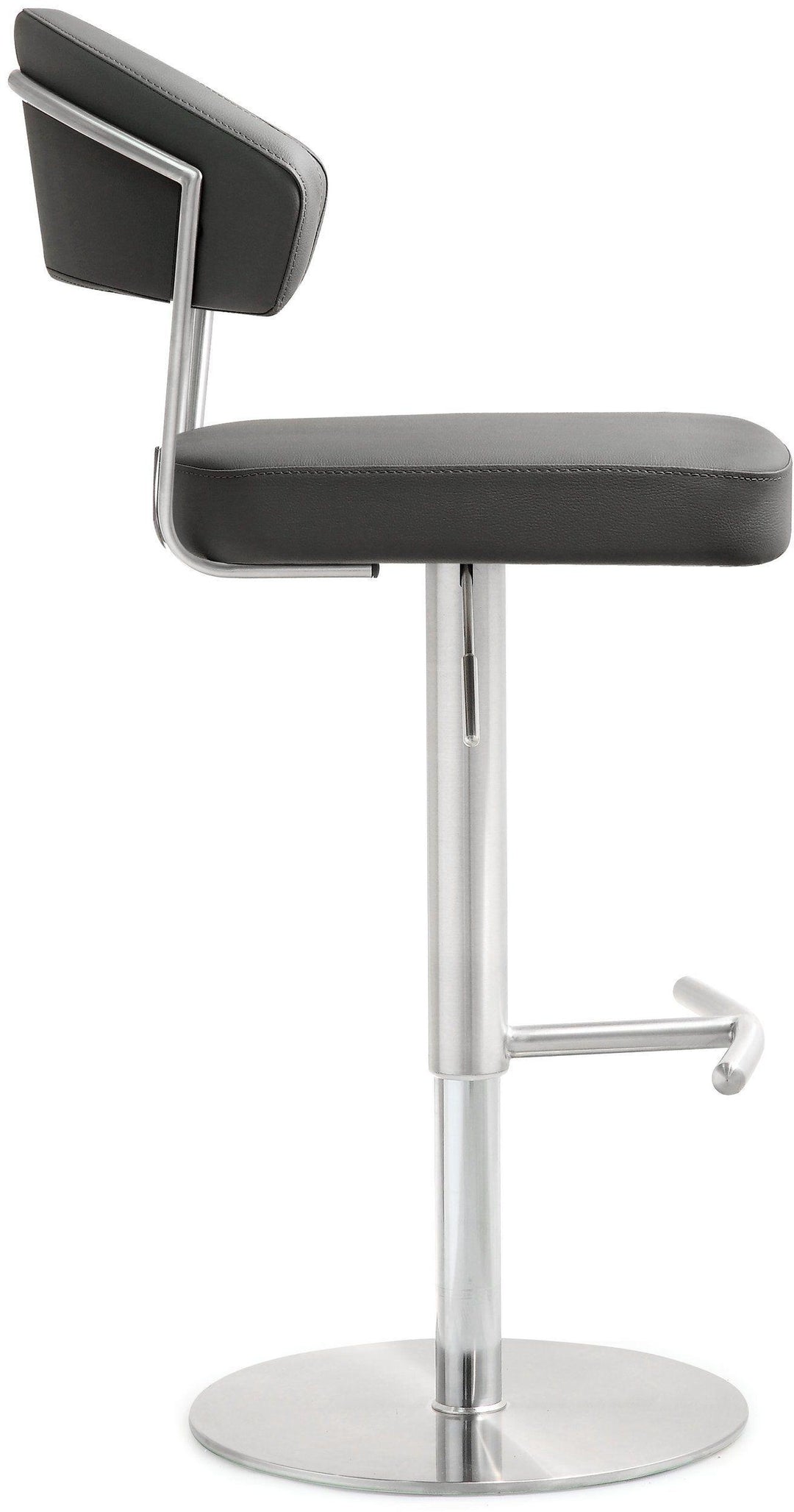 Cosmo Grey Stainless Steel Barstool