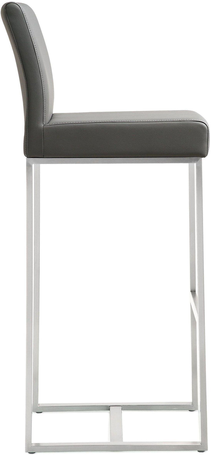 Denmark Grey Stainless Steel Barstool - Set of 2