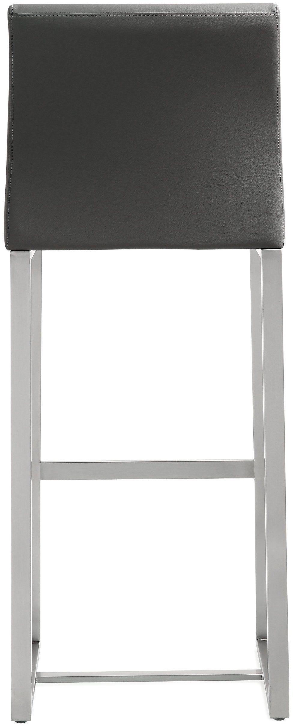 Denmark Grey Stainless Steel Barstool - Set of 2