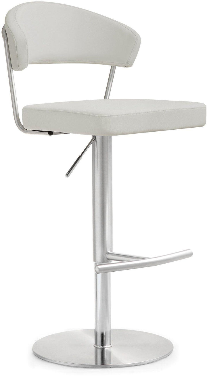 Cosmo Light Grey Stainless Steel Barstool