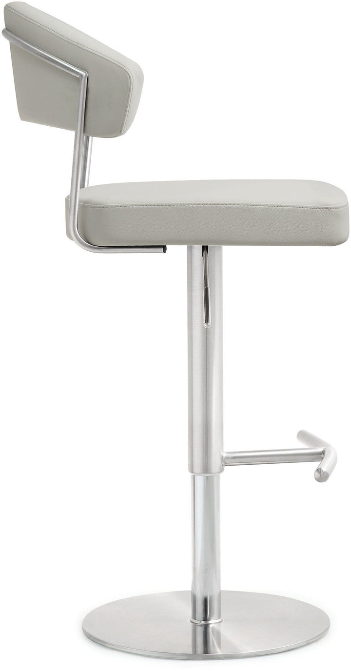 Cosmo Light Grey Stainless Steel Barstool