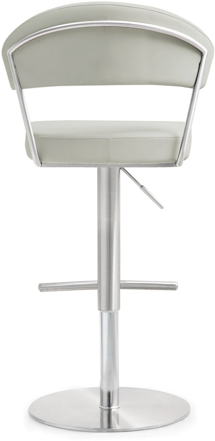 Cosmo Light Grey Stainless Steel Barstool