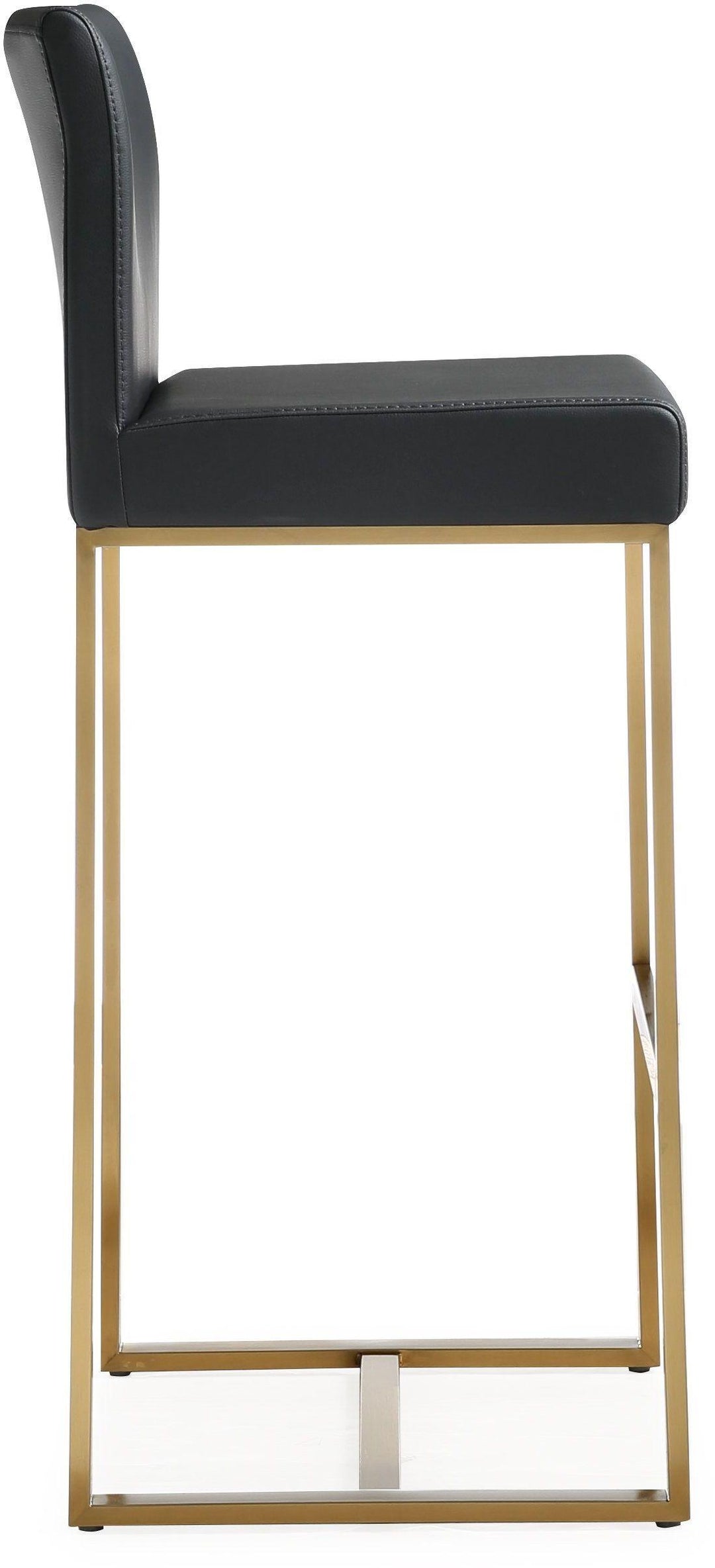 Denmark Black Gold Steel Barstool - Set of 2