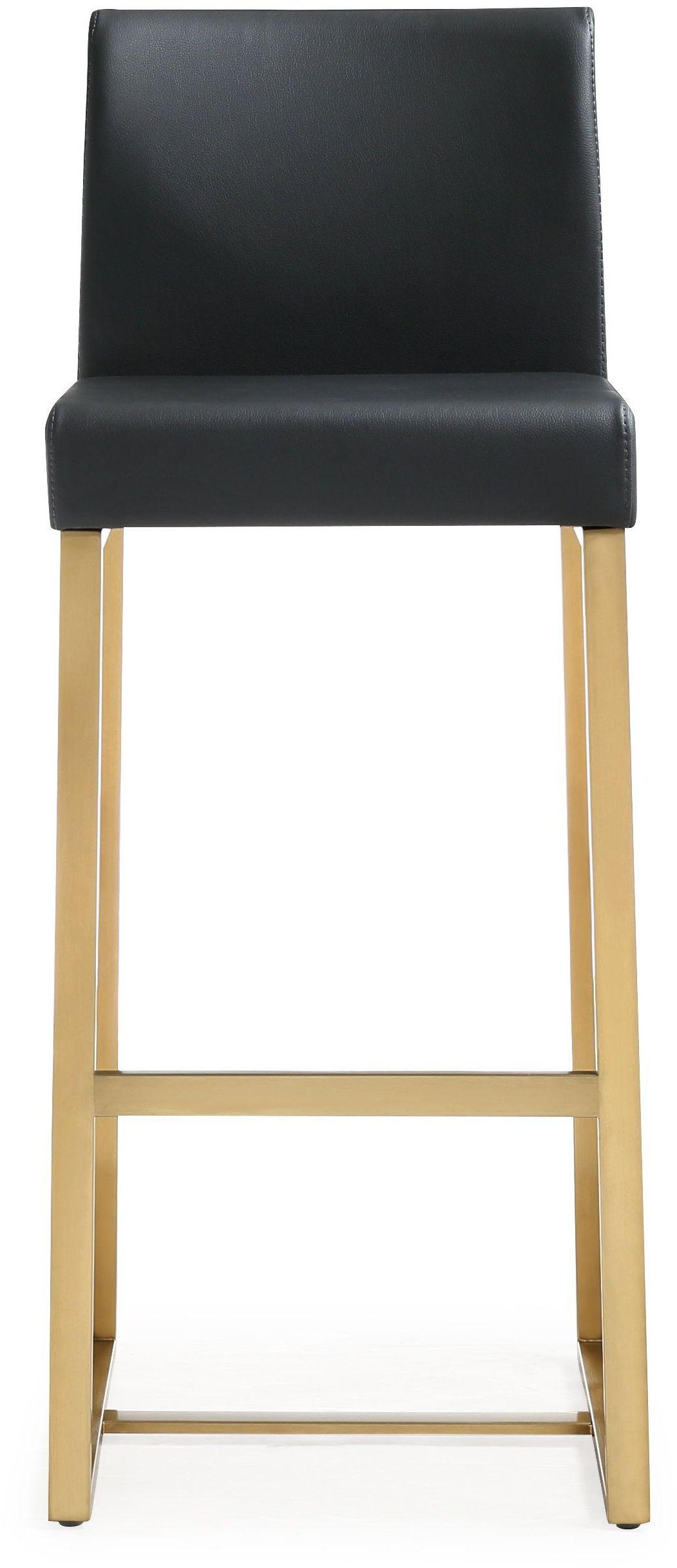 Denmark Black Gold Steel Barstool - Set of 2