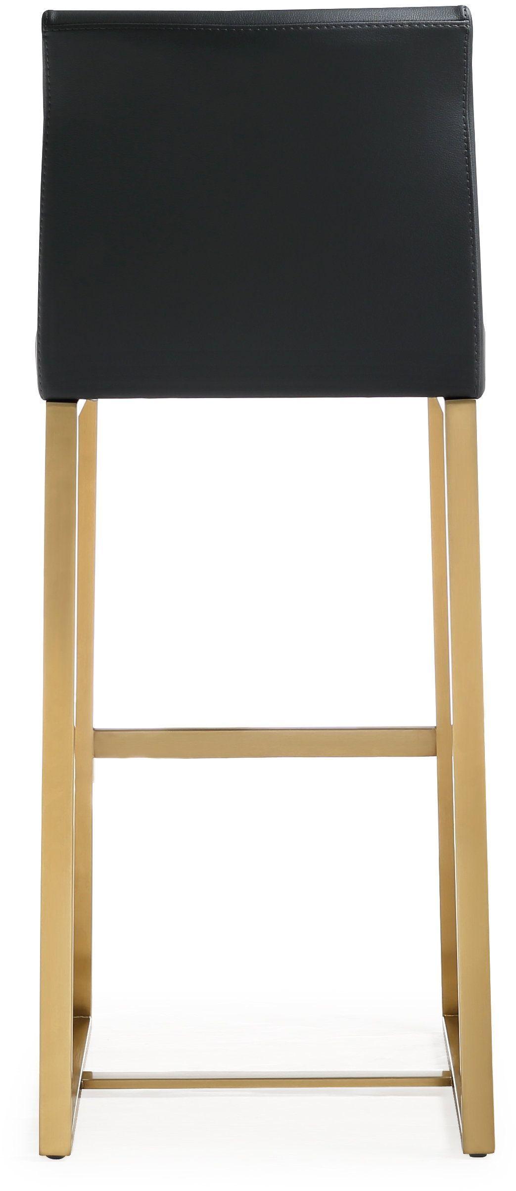 Denmark Black Gold Steel Barstool - Set of 2