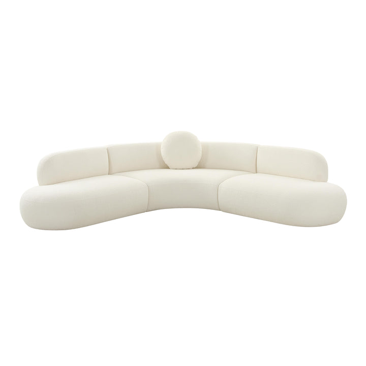 Broohah Cream Boucle Sectional