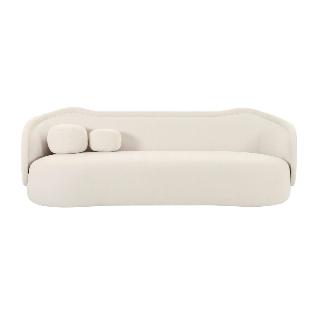 Circe Cream Textured Velvet Sofa