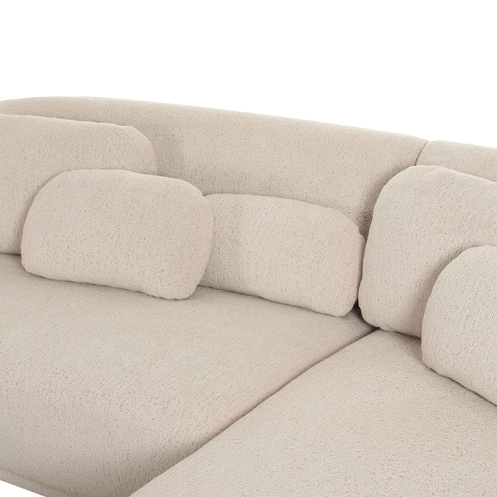 Misty Cream Boucle Sectional - RAF