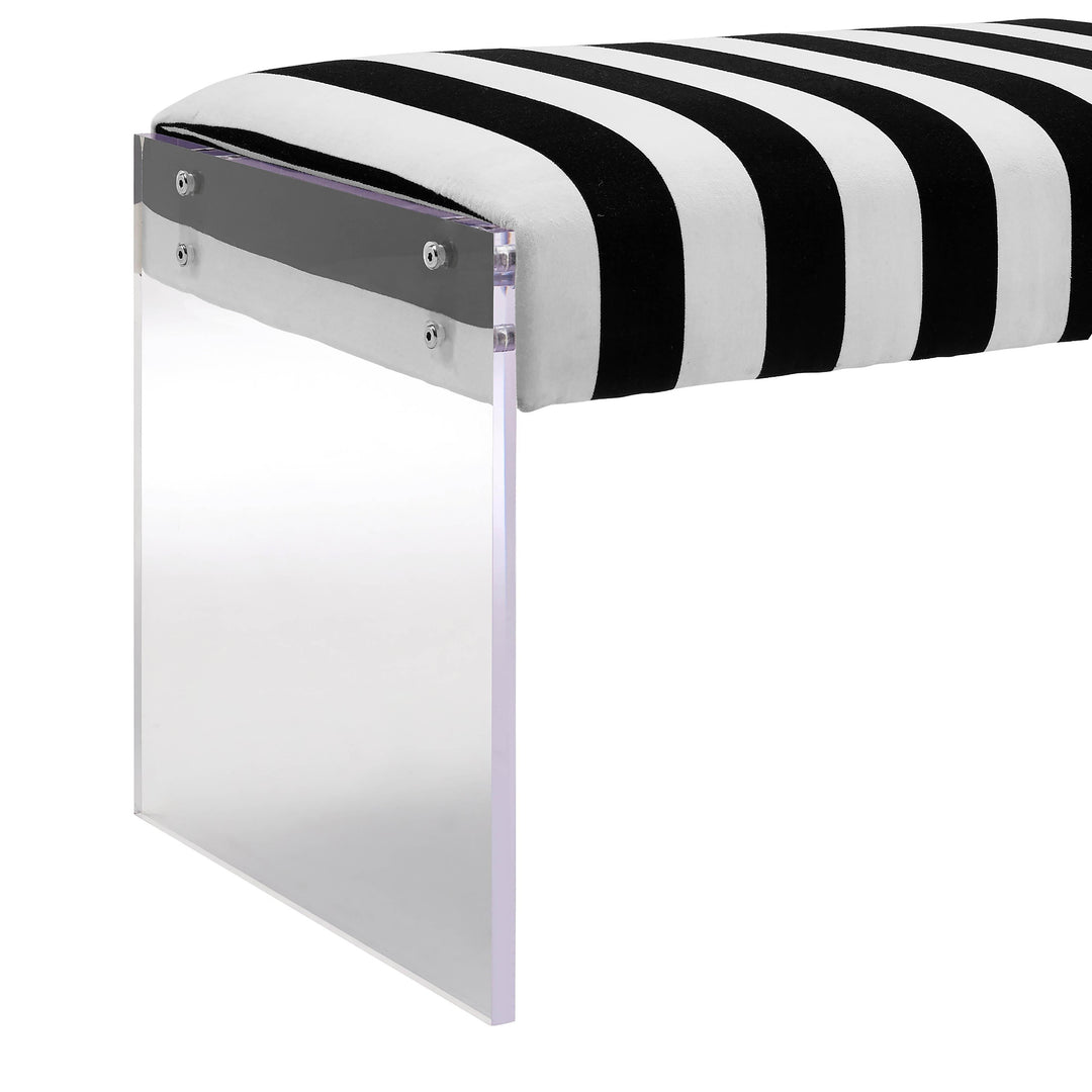 Envy Paris Velvet/Acrylic Bench