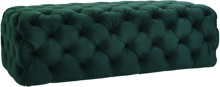 Kaylee Green Velvet Ottoman