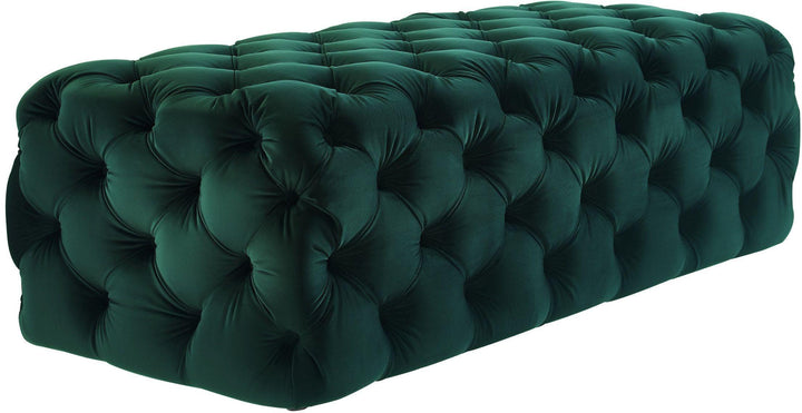 Kaylee Green Velvet Ottoman