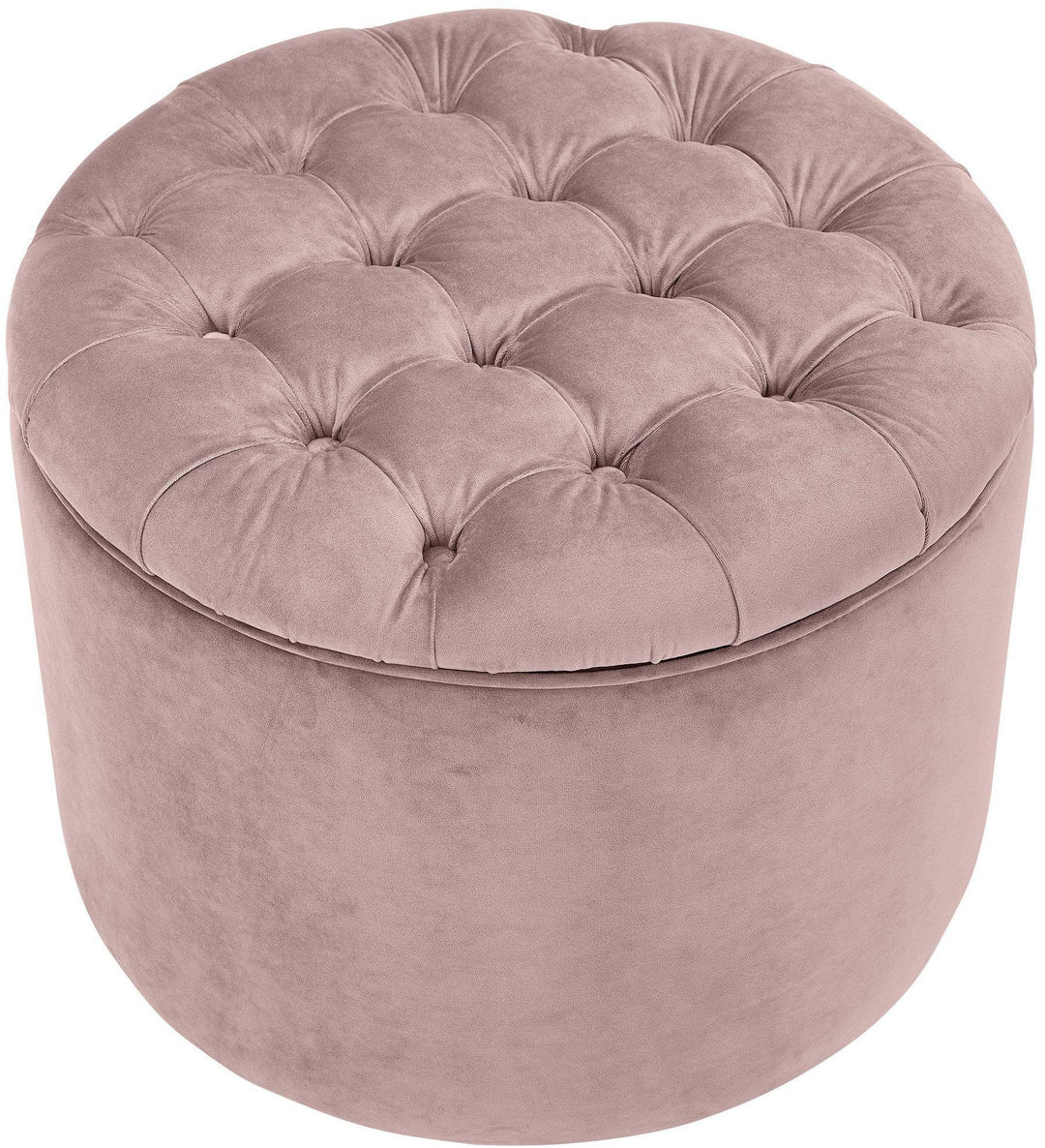 Queen Mauve Velvet Storage Ottoman - UK