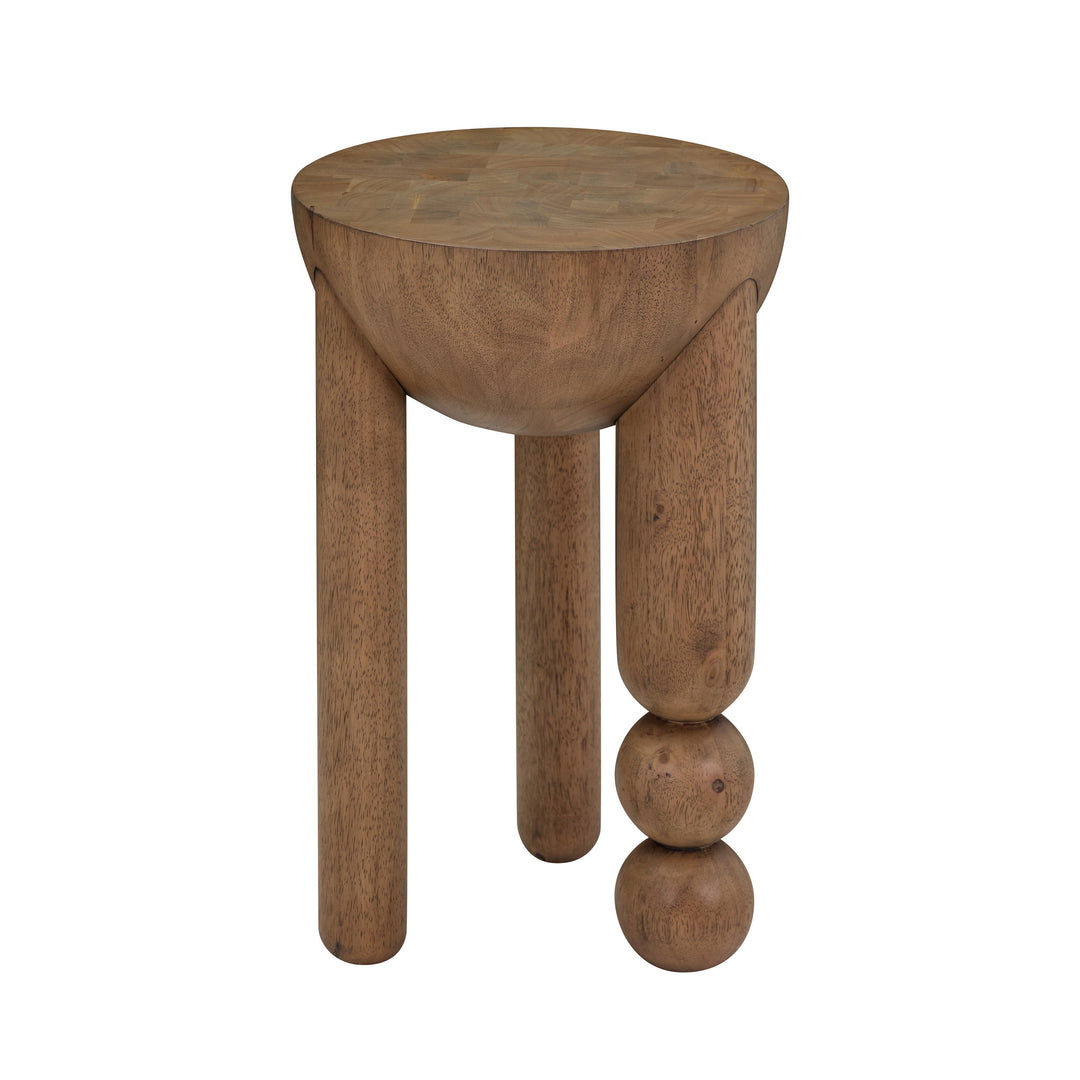 Morse Cognac Wooden Accent Table