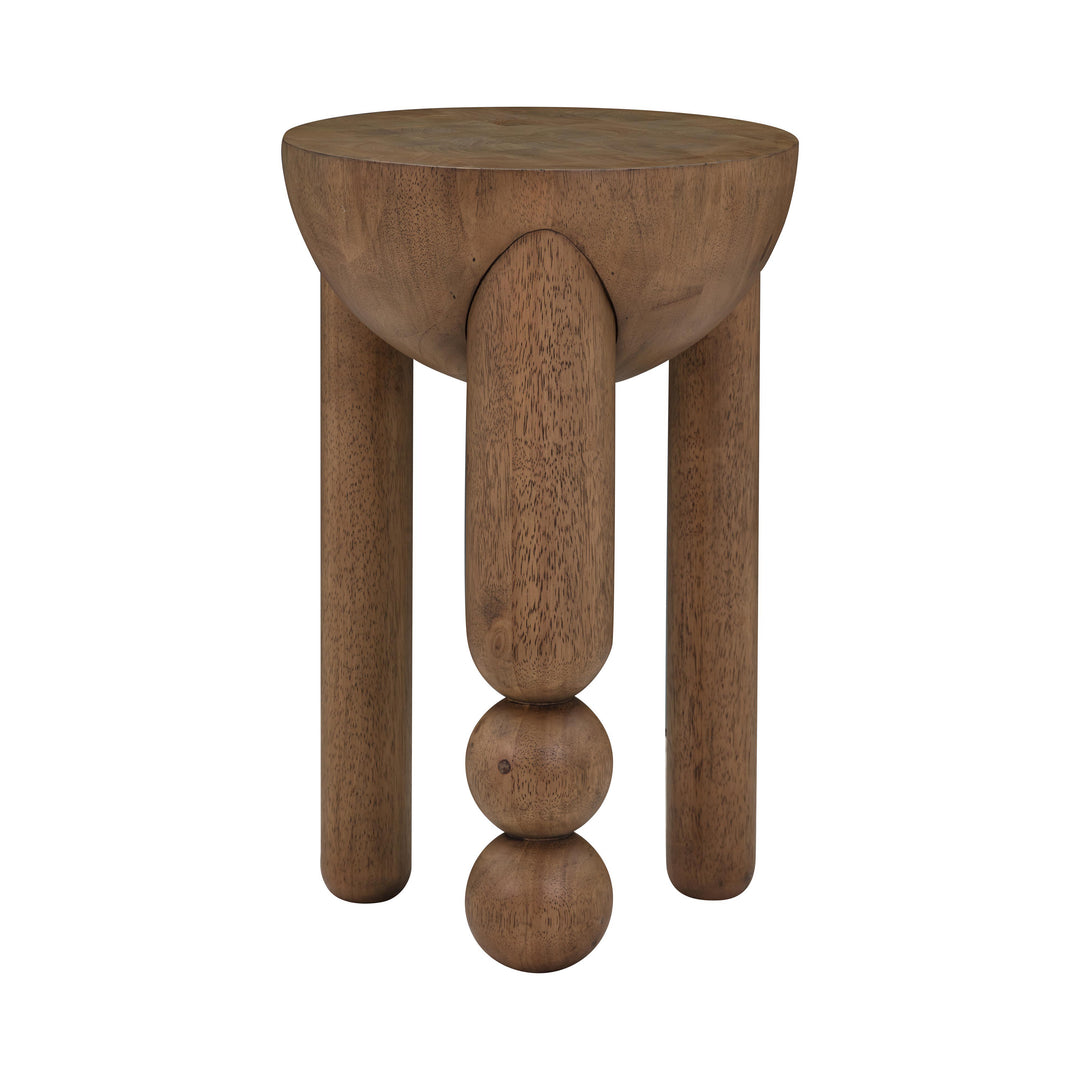 Morse Cognac Wooden Accent Table