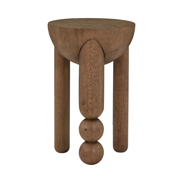 Morse Cognac Wooden Accent Table