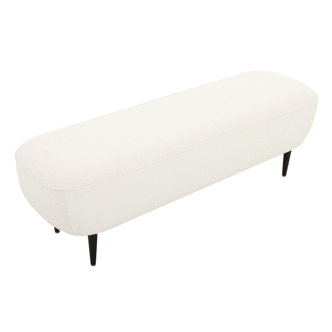 Denise Cream Boucle Bench