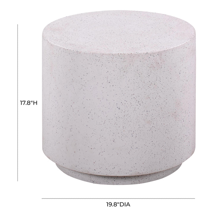 Terrazzo Light Speckled Side Table