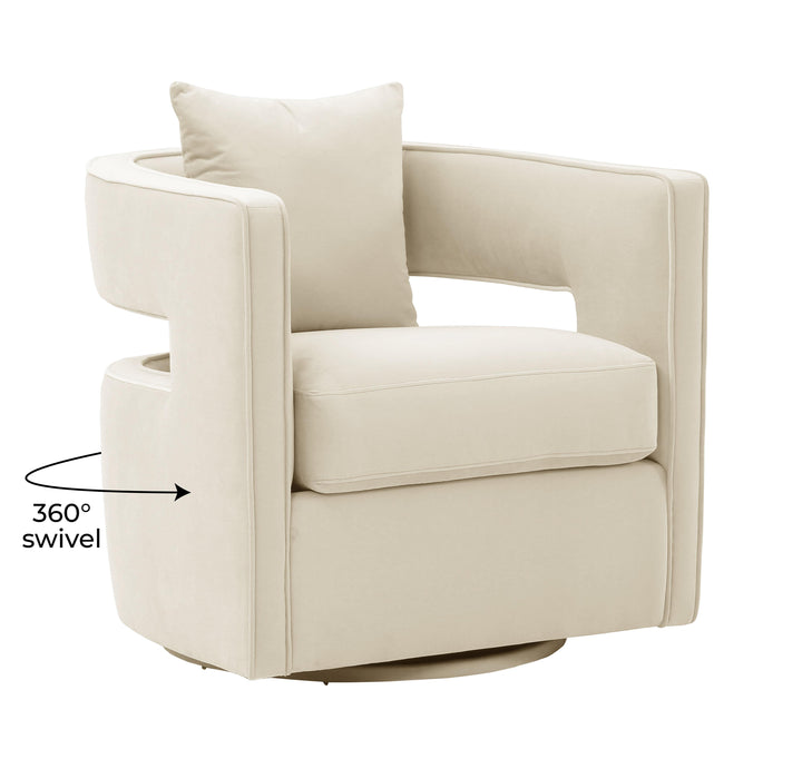 Kennedy Cream Swivel Chair