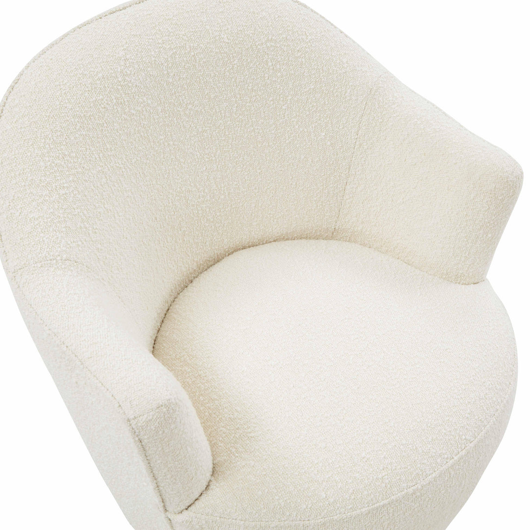 Skyla Boucle Swivel Chair