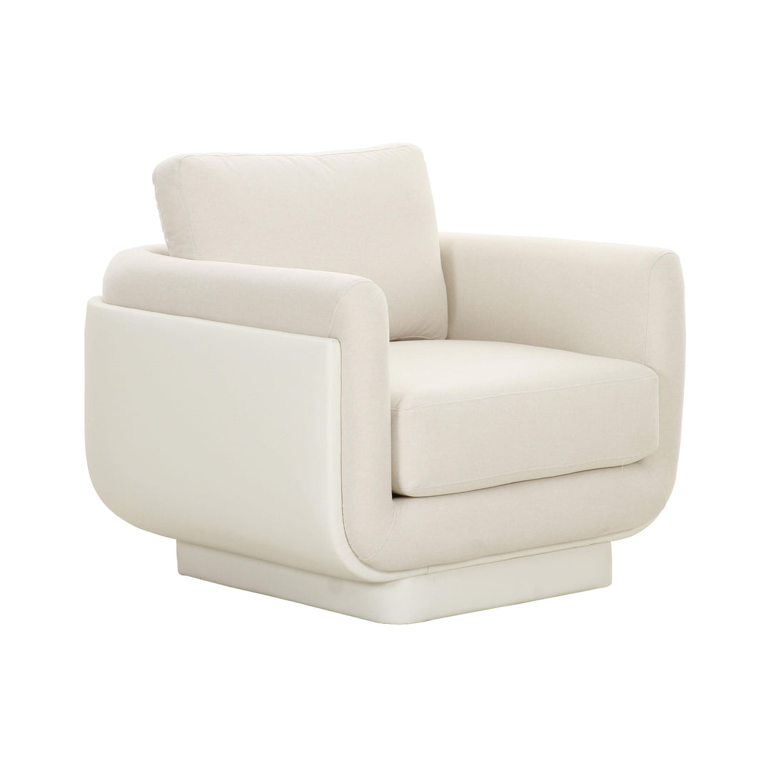 Rhonnie Cream Monotone Armchair