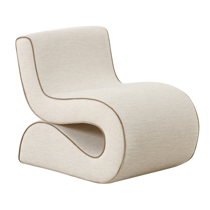 Senna Cream Basketweave Accent Chair