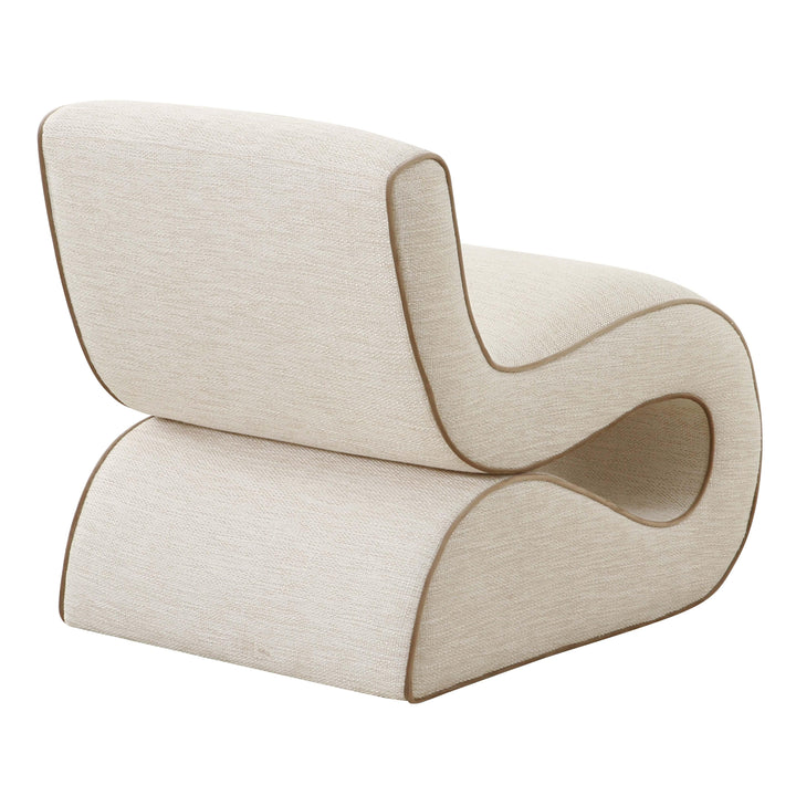 Senna Cream Basketweave Accent Chair